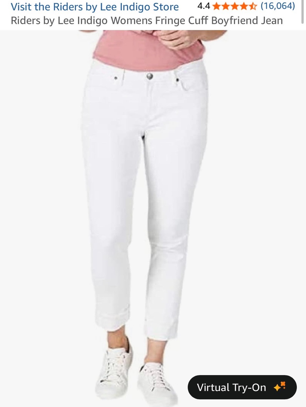Riders by Lee Women’s White Boyfriend Crop Jeans
